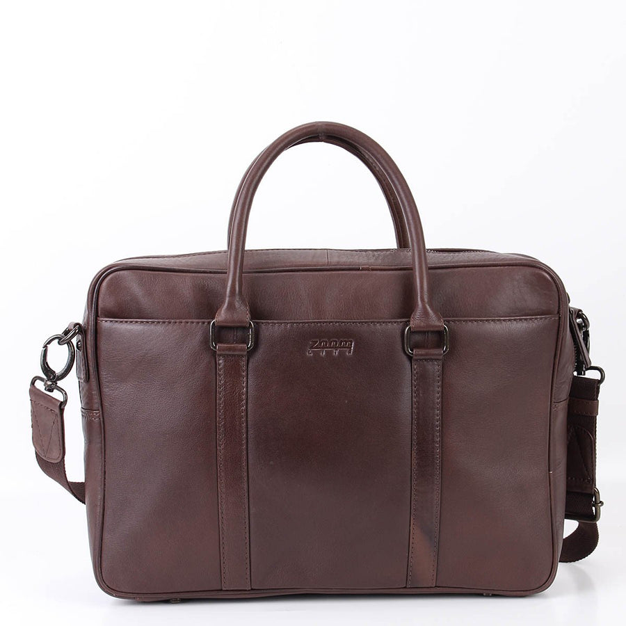 George Soft Leather Brief Bag