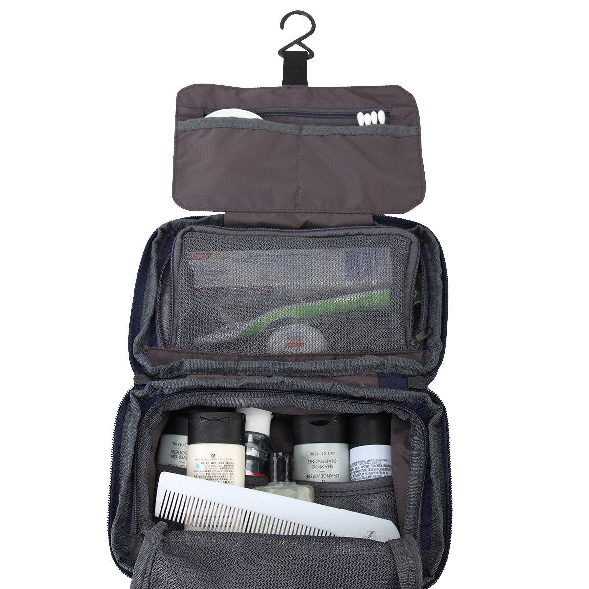 Hanging Toiletry Bag | Unisex Compact Travel Kit | Zoomlite