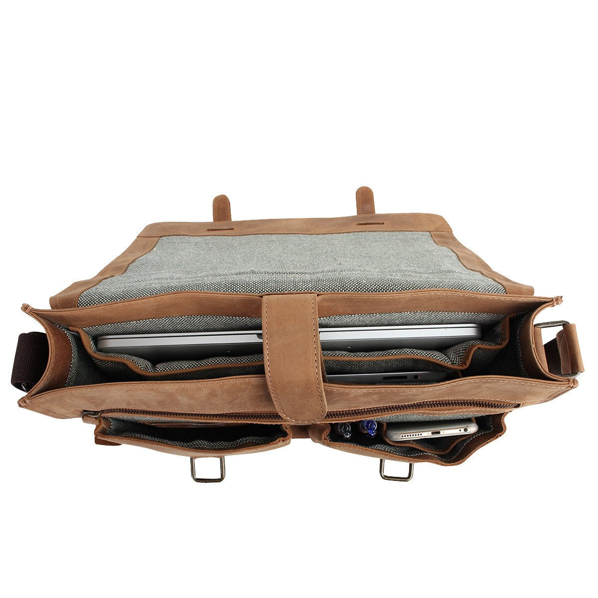 Noah Double Pocket Laptop Briefcase