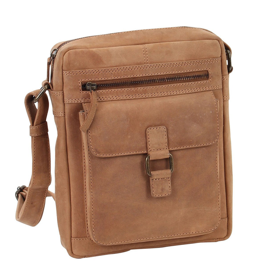 Havana Leather Crossbody Messenger