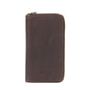 Arizona Ziparound RFID Leather Secure Travel Wallet - Brown , Zoomlite - 3