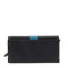 Celeste Continental Flap RFID Leather Wallet - Black , Zoomlite - 3