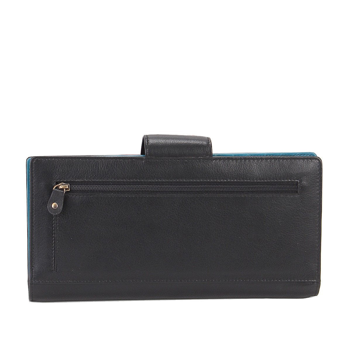 Jetset Large RFID Leather Card / Travel Wallet - Black , Zoomlite - 3