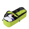 Slim Packing Cube from Zoomlite in Lime with socks