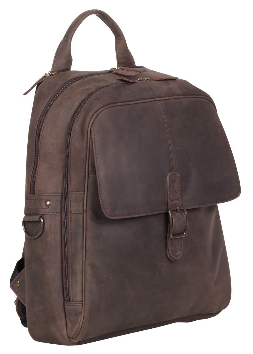 Toby Vintage Leather Laptop Backpack