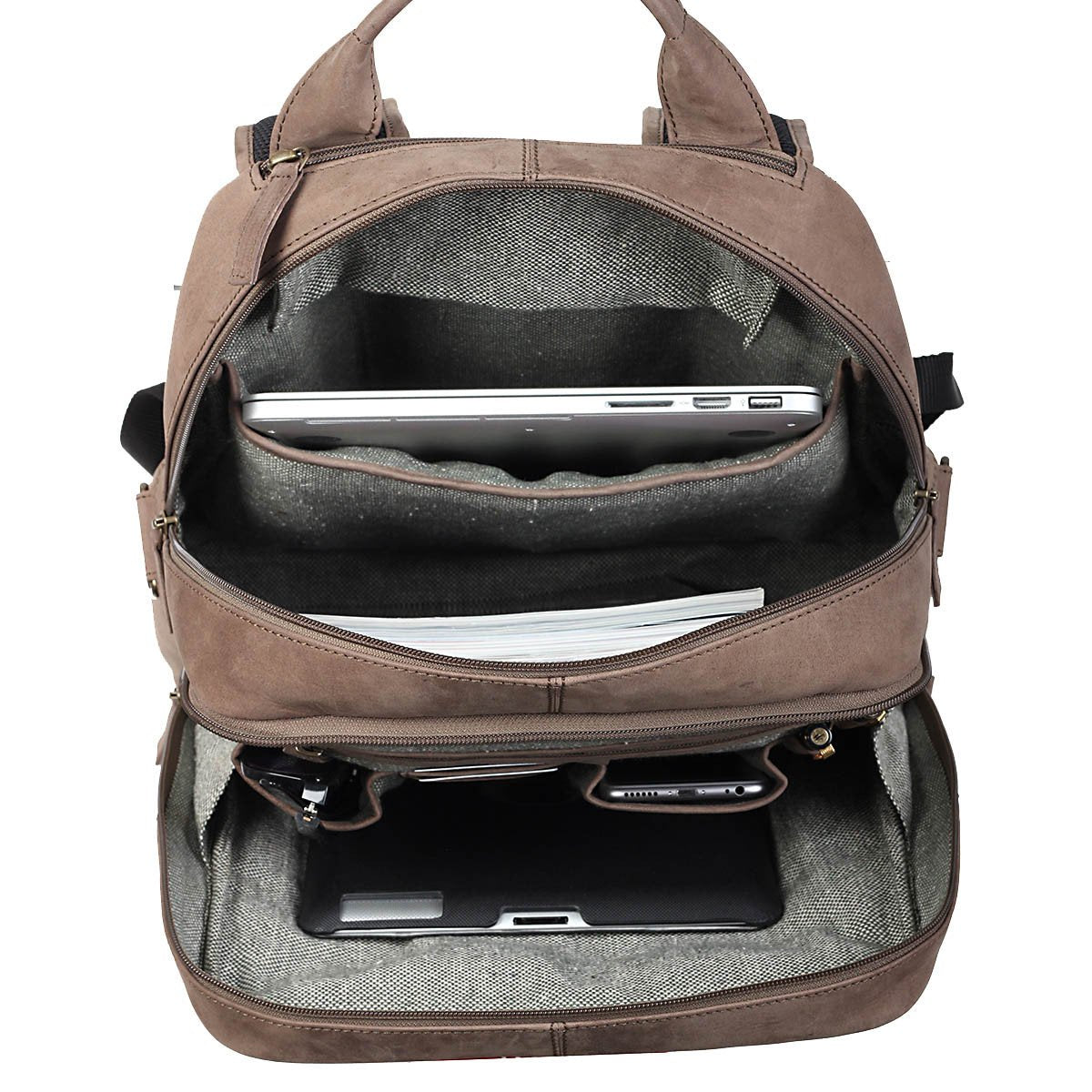 Toby Vintage Leather Laptop Backpack